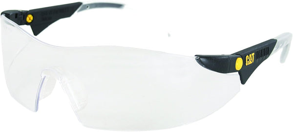 Caterpillar Dozer Safety Glasses, Clear, Black