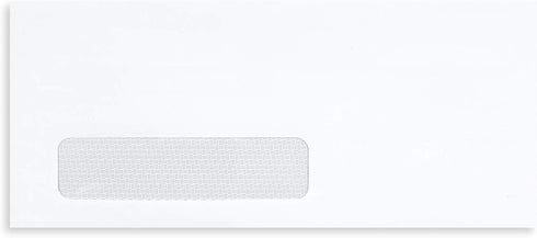 Blue Summit Supplies 500#10 Single Window Security Envelopes, Flip and Seal, 500 Pack