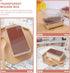 10pcs Cake Box Clear Tiramisu Box, Food Containers Bakery Carrier Packing Small Cake Holder with Lid