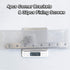 4 pcs 8 Hole Stainless Steel Straight Corner Brackets, 245mm / 9.7" Flat Fixing Mending Brace Plates with Screws