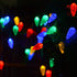 Huacenmy C6 50 8 Solar Christmas Lights Outdoor Strawberry String Lights, LED Christmas Fairy Lights LEDs Solar
