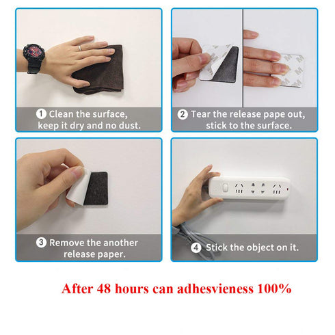 60PCS Black Double Sided Foam Tape - Strong Self-Adhesive Mounting Pads, 1.58" Diameter for Various Surfaces