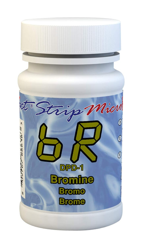 Industrial Test Systems eXact 486636 Micro Bromine Strips, 0-14 ppm Detection Range, Bottle of 100