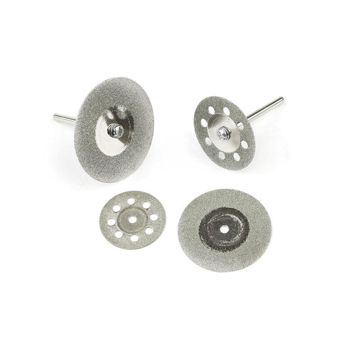 40 Pcs Diamond Cutting Wheel Set, 25mm/30mm/35mm/40mm with 8 Pcs 3mm Mandrel and 2 Pcs Screwdriver