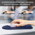 TECKNET Ergonomic Gaming Mouse Pad with Wrist Support, Comfortable Portable Mousepad for Computer, Blue