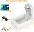 Fayleeko Key Lock Box Wall Mounted, 4 Digit Combination Lockbox for House Keys - 5 Keys Capacity, White (1 Pack)