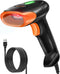 KUIIYER USB Barcode Scanner, 2D QR 1D Bar Code Scanners Wired Handheld Barcode