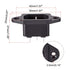 uxcell Panel Mount Plug Adapter 10A C14 3P IEC Inlet Module Power Connector Socket