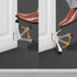 HASHI One Touch Kickdown Door Stopper, Heavy Duty Door Holder with Height-Adjustable Rubber Tips, White 4 inch, 2pack