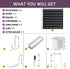 Pegboard Combination Kit - Wall Mounted Organizer with 20 Accessories for Home, Office, and Gaming Setup