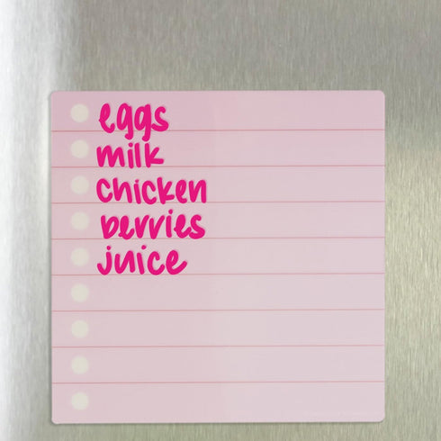 Erin Condren Reusable Sticky Notes 6-Pack - Stick and Re-Stick with Wet- or Dry-Erase Markers