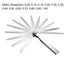 uxcell Metric Thickness Feeler Gauge 0.05-1.00mm 13 Blades Mn Steel Measuring Tool for Gap Width