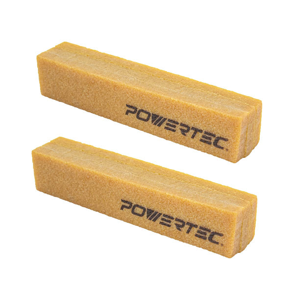 POWERTEC 71002-P2 Abrasive Cleaning Stick, Natural Rubber Eraser for Sanding Belts & Discs, 2PK