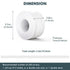 Kitchen & Bath Caulk Tape Sealant Strip, 1.5''x10.5FT PVC Self Adhesive Waterproof Decorative Tape for Toilet