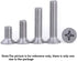 NGe M4X8mm Stainless Steel Flat Head Cross Screw, 100PCS Countersunk Head Screw