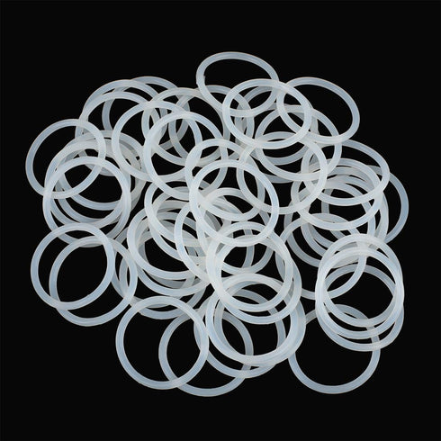 X AUTOHAUX Silicone O-Rings, 38mm OD 31.8mm ID 3.1mm Width VMQ Seal Gasket for Compressor Valves, Pack of 50