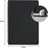 EUSOAR Graph Paper Spiral Notebook, A5 3Pack 5.5"x8.3" 120 Pages Hardcover PaperNotebook Journals, Wirebound Journal Sketch Notebook for Math and Science Students Engineering Artist Drawing by EUSOAR