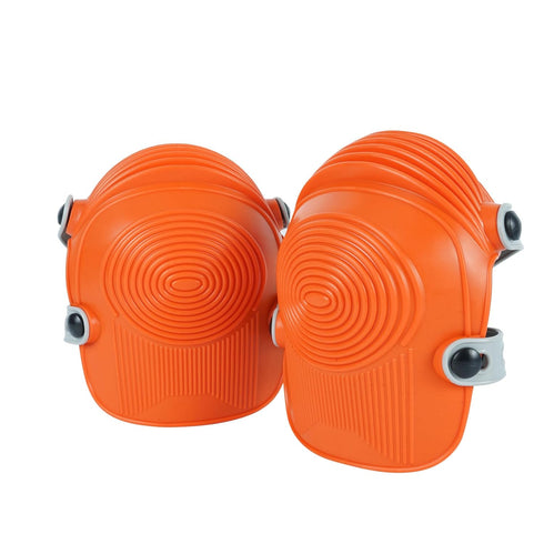 15-431 Ultraflex Non-Skid Premium Protective Gear, Flexible Design Plastic Kneepad, Orange