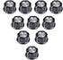 10pcs Adjustable Rotate Button Potentiometer Control Knobs & 10pcs 0-100 Scale Sheet