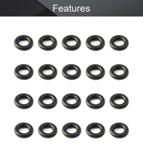 Othmro 20Pcs Nitrile Rubber O-Rings 0.05in Wire Dia 0.23in OD for Air Sealing, Plumbing, Car Repair