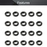 Othmro 20Pcs Nitrile Rubber O-Rings 0.05in Wire Dia 0.23in OD for Air Sealing, Plumbing, Car Repair