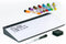 Glassboard Studio Glass Dry Erase Doodle Tray for Desktop, Marker and Eraser Included, Gray, 8 Markers