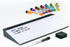 Glassboard Studio Glass Dry Erase Doodle Tray for Desktop, Marker and Eraser Included, Gray, 8 Markers