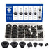 110PCS Tophat Silicone Rubber Grommets for Wiring Assortment Kit, Waterproof Automotive Firewall