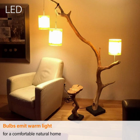 15-25 Watt Equivalent LED Light Bulbs, Dimmable, Soft White 2700K, E26 Medium Base, 2W 200LM, A15 Frosted, Pack of 6