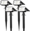 HGGH Solar Lights Outdoor Waterproof IP67, 60 LED 3 Lighting Modes Solar