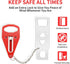 2Pack Portable Door Lock Extra Lock for Additional Privacy and Safety in Home,Hotel and Apartment,Prevent Unauthorized