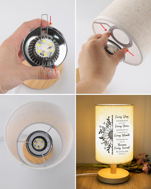 Christian Gifts for Women - Table Lamp with Bible Verse, Inspirational Gifts for Women, Birthday Gifts