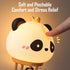 kvppvt 3 Hot Air Balloon Rechargeable Night Light, Safe Soft Silicone Material, Brightness Levels, Tap Control, Warm