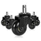 Hirate Office Chair Caster Replacement - 2" Heavy Duty Casters for Hardwood, Tile & Carpet, Set of 5