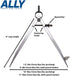 ALLY Tools 8 Inch Precision Locking Spring Divider/Woodworking Compass with Pencil Holder, Includes Two Pencils