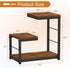 Snughome Desktop Shelf, 3 Tier Wood Bookshelf Organizer Storage Rack, Adjustable Shape Display Shelf for Office, Home,
