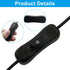 BokWin 4 Pack 12V 5.5x2.1mm DC Inline On/Off Switch with Male to Female Connector for LED Strip Light, Power Control