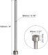 uxcell Straight Ejector Pins, 4mm (5/32") Dia. 65Mn Steel Round Tip Punch 100mm (4") Long for Mechanical Maintenance 5Pcs