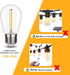 FUTIME 25 Pack S14 Bulbs, 1W Bulbs, E26 Bulbs 2200K. (S14 25Pack) LED String Light Shatterproof & Waterproof Outdoor