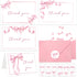 52 Pack Thank You Cards with Envelopes Pink Bow Thank You Cards