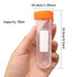 Honbay 10PCS 50ml Round Bottom Plastic Lab Centrifuge Tubes with Screw Cap for Sample Storage (Orange)