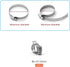 Hose Clamp, 25 Pack Stainless Steel Worm Gear Fuel Line Hose Clamps, 10-16mm (3/8-5/8 inch)