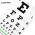 PECULA Snellen Eye Chart Wall Chart, 22 in x 11 in, 20/20 Vision Test, Color Vision Test, Plastic, Washable