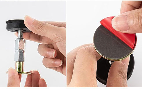 4 (4) Bedside Holder, Pcs Length Adjustable Self-Adhesive Absorb Shock and Prevent Shaking Fixator for Bed, Table