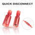 100 Pcs Bullet Connectors, Quick Connect & Disconnect Electric Terminals, 22-16 AWG, Nylon Fully Insulated Female &