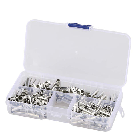 200 pcs Non-Insulated Butt Connectors - 3 Value 22 to 18, 16 to 14, 12 to 10 AWG Butt Splice Connectors