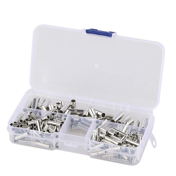 200 pcs Non-Insulated Butt Connectors - 3 Value 22 to 18, 16 to 14, 12 to 10 AWG Butt Splice Connectors