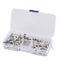 200 pcs Non-Insulated Butt Connectors - 3 Value 22 to 18, 16 to 14, 12 to 10 AWG Butt Splice Connectors