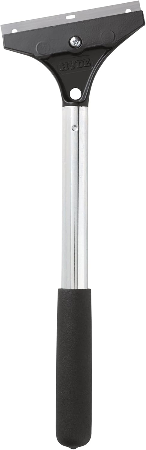 HYDE 33110 Multi-use Wallpaper Saver/Scraper, 4-inch Offset Blade, Foam Grip