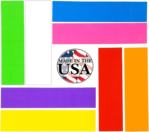 Tag-A-Room Color Coded File Folder Labels - 1" X 4", Assorted Multi-Pack, 400 Count